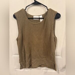 Liz Claiborne Knit Tank Top - Green